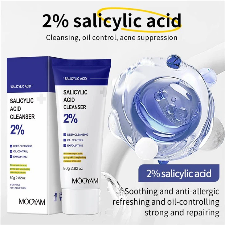 Anti Acne Deep Foam Cleanser Salicylic Acid Face Wash